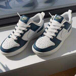 Nike Dunk Low in White and Navy